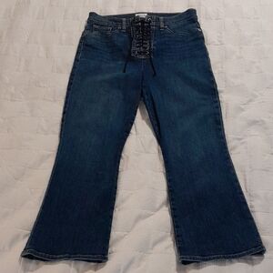 Hudson Jeans Blue Flare Wide Leg Denim